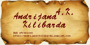 Andrijana Kilibarda vizit kartica